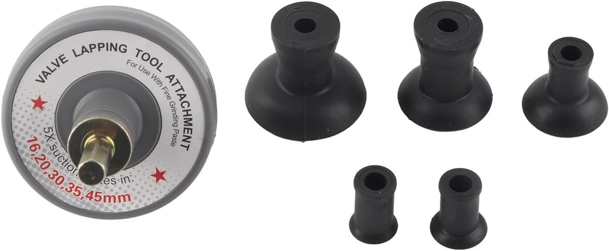 SnelShoppen - Auto Reparatie Gereedschap Set, Ventiel Aansluiting met 5 Zuigplaten 1000 RPM Tot 1250 Tpm Universeel voor het Slijpen van Kleine Motore