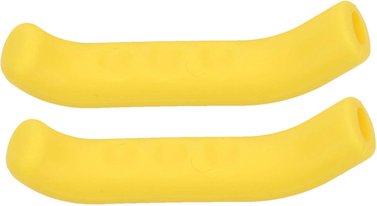 SnelShoppen - 5 Kleuren Fietshandvatten Remhendels Fietshandvat Cover Siliconen Grip Antislip Waterdicht Beschermhoes Fietsaccessoire (Geel)