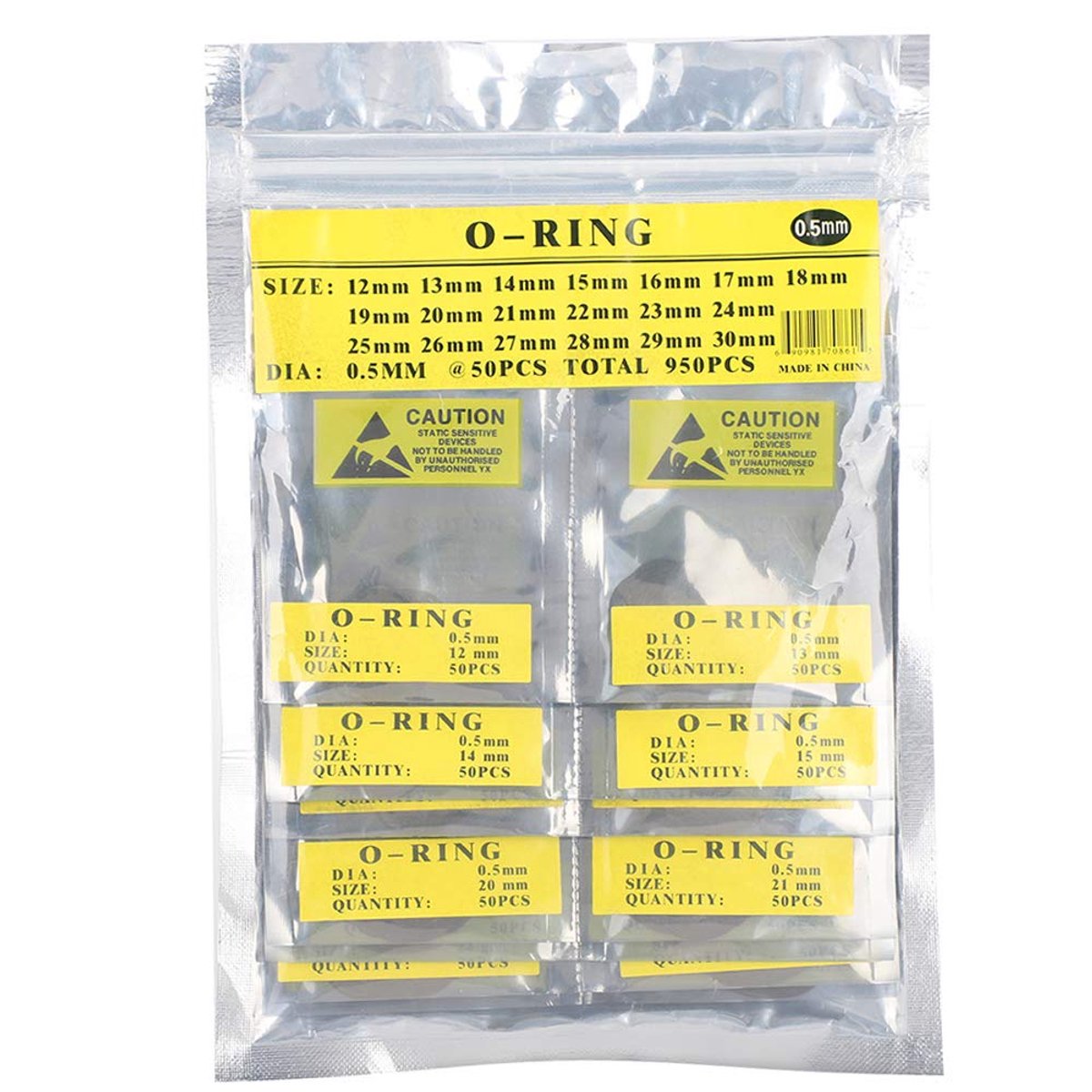 SnelShoppen - Watch Gaskets Set - Rubber Sealing Ringen voor Vervanging van Waterdichte Horlogegaskets - 0.5mm Geschikt voor Diverse Horloges