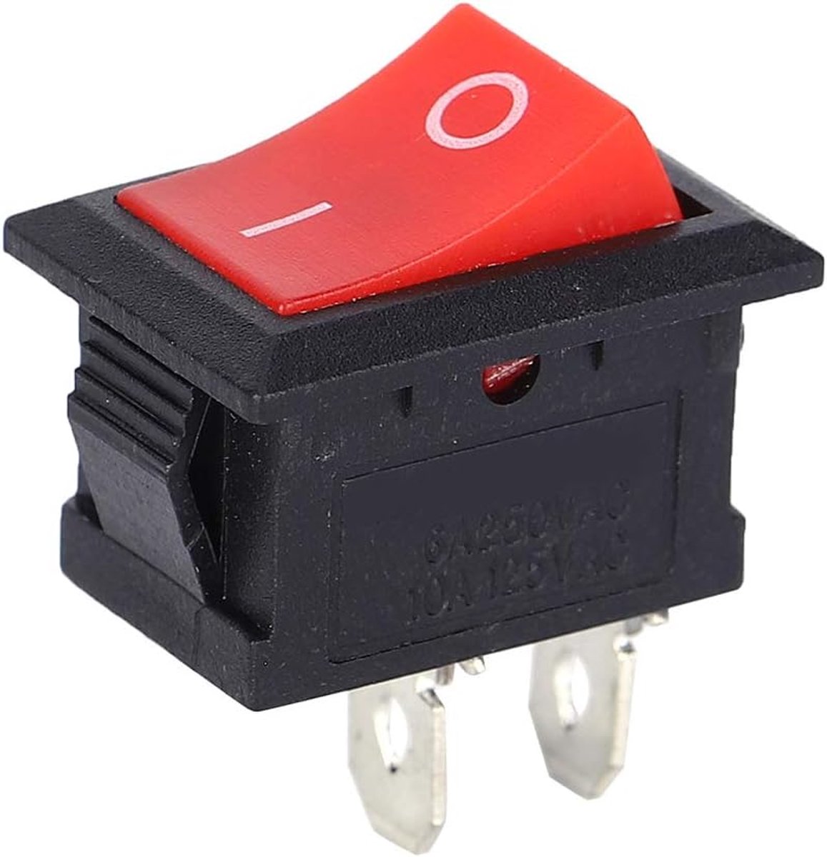 SnelShoppen - 10x Boot Rocker Schakelaar 2 Pin Toggle Rond KCD1-101 voor Huishoudelijke Apparaten - Corrosiebestendig en Warmtebestendig