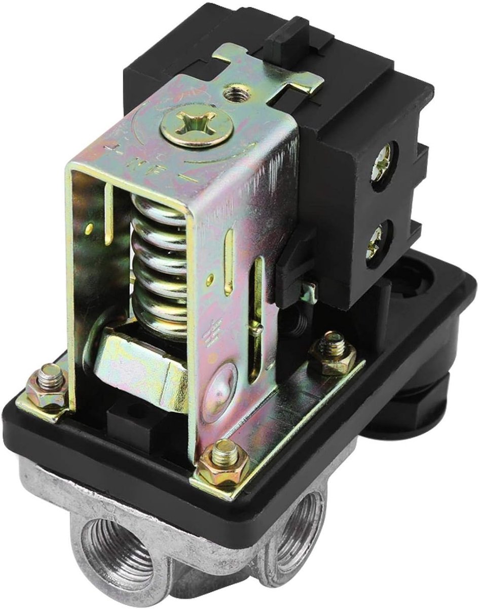 90PSI-120PSI Heavy Duty 240V 16A Four Port Air Compressor Pressure Switch, Compressor Accessories For Compressed Air - ShopVlot