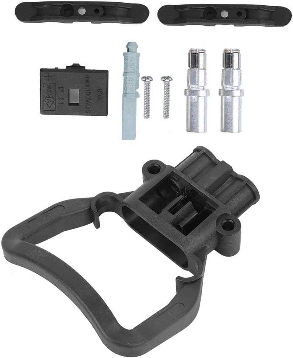 SnelShoppen - Vorkheftruck Accu Connector Vrouwelijk Laadkabel Verbinding 80A DC150V Met Hulpcontacten, PBT-PC Kunststof, Veiligheidsklasse UL94V-0