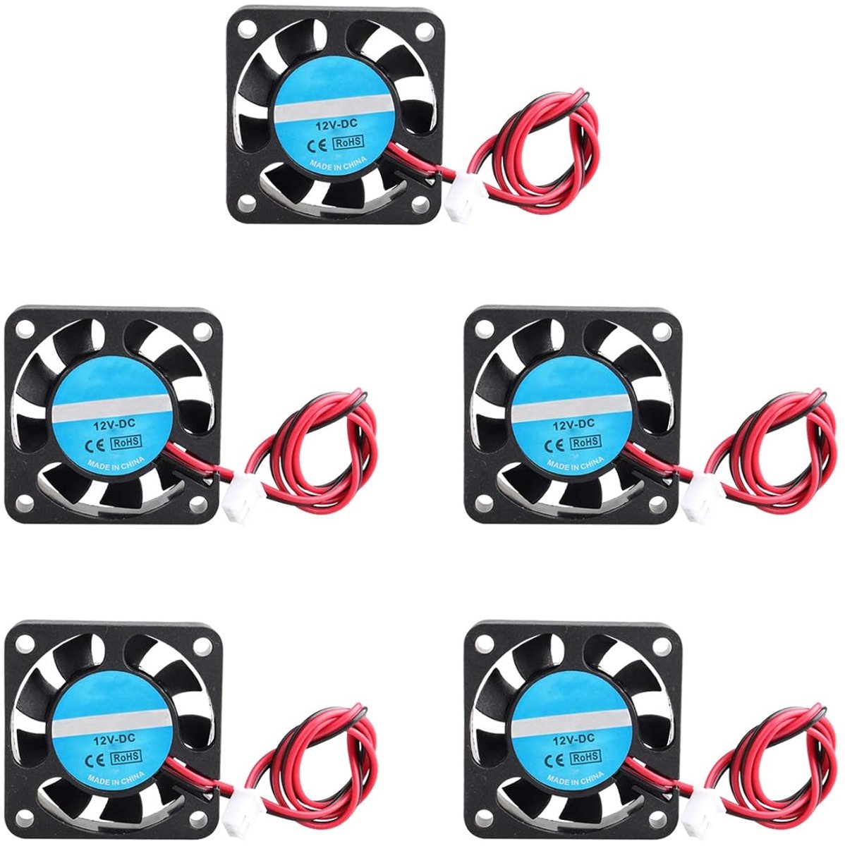 3D printer ventilator 40x40x10mm - stille mini koeling - 12V DC - ideaal voor 3D printer extruder - ShopVlot