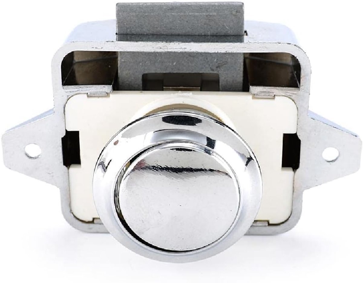 SnelShoppen - Mini Drukknopsloten voor Motorhomes, Auto's, Campers, Caravans, Kasten, Deurklinken met Vervangende Schroeven en Caps - Elegant Design,
