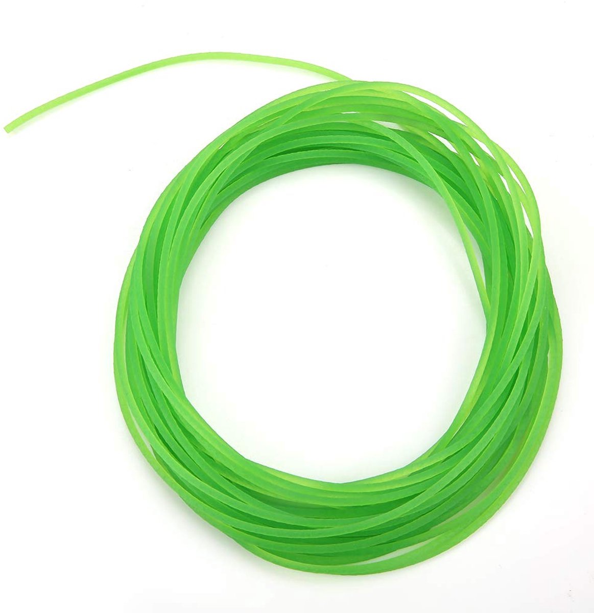 SnelShoppen - Polyurethaan Riem, Ronde Groene Ruwe Oppervlak PU Polyurethaan Riem Rol voor Aandrijving en Overdracht (2mm x 10m)
