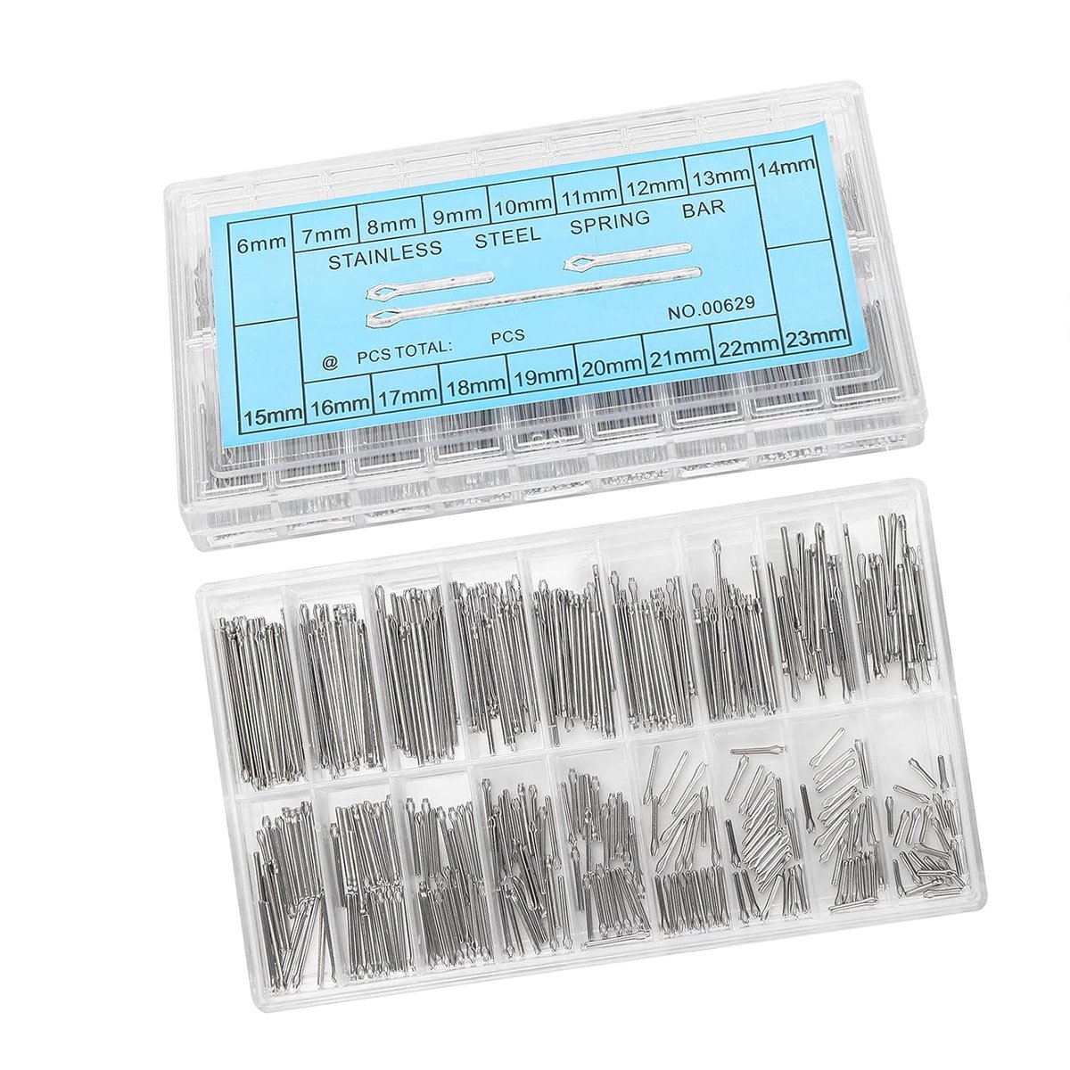 SnelShoppen - Watch Split Pin - Horloge Band Link Pin - Horloge Veerpen - Horloge Onderdelen - Professionele Reparatieset van Roestvrijstaal - 18 Vers