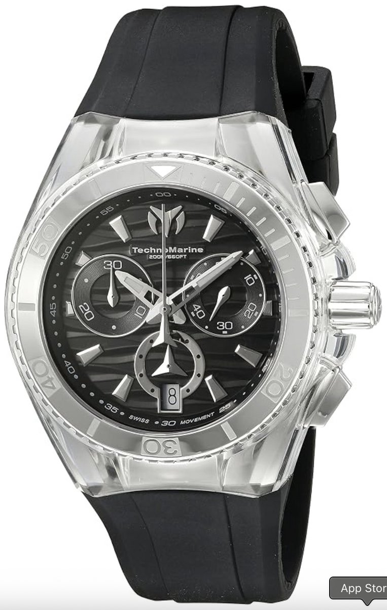 TechnoMarine Cruise Original 114036 Unisex Horloge 40mm – Swiss Quartz Chronograaf – Zwarte Wijzerplaat