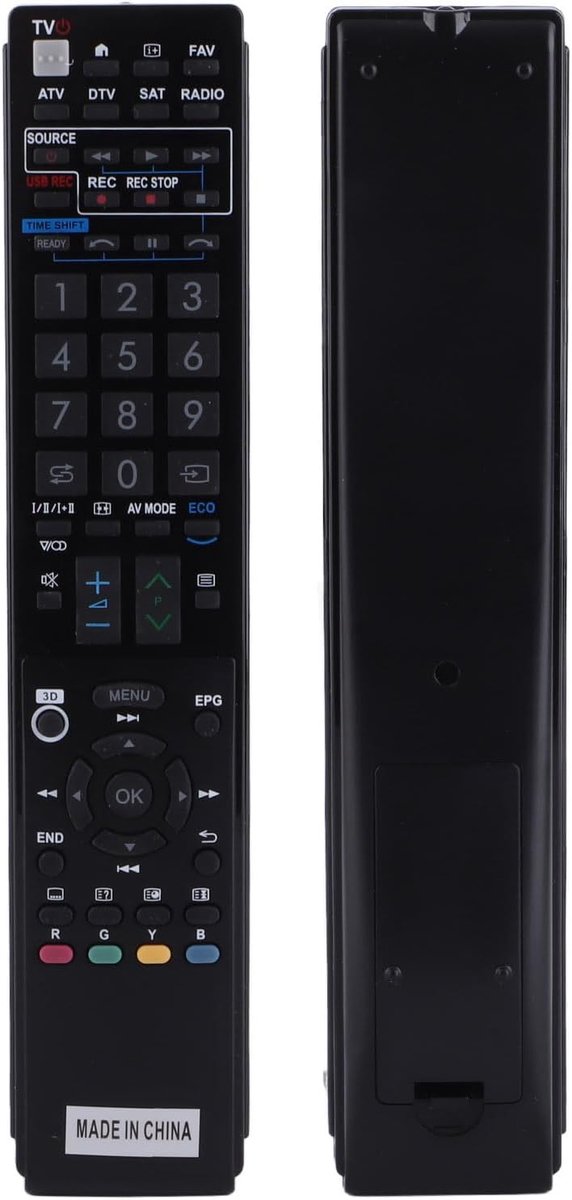 SnelShoppen - Universele Afstandsbediening voor TV, Vervangende Afstandsbediening, Geschikt voor Smart TV, Zwart, Geen Programmering Nodig, Directe Ka