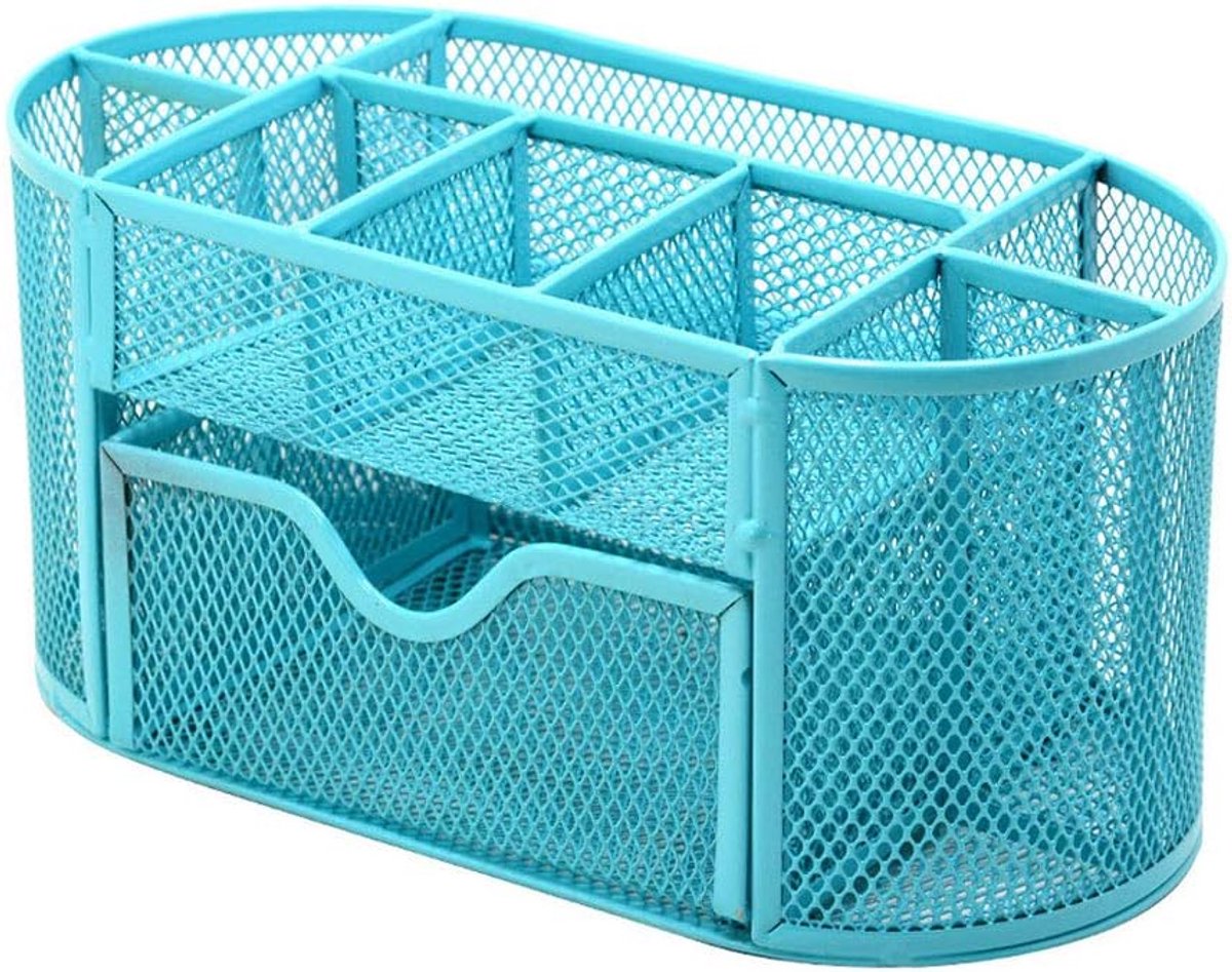 SnelShoppen - Table Organizer Desk Organizer Desk Tidy Pen Holder Multifunctionele Organizer met 9 Compartimenten Groene Kleur voor Thuis en Kantoor