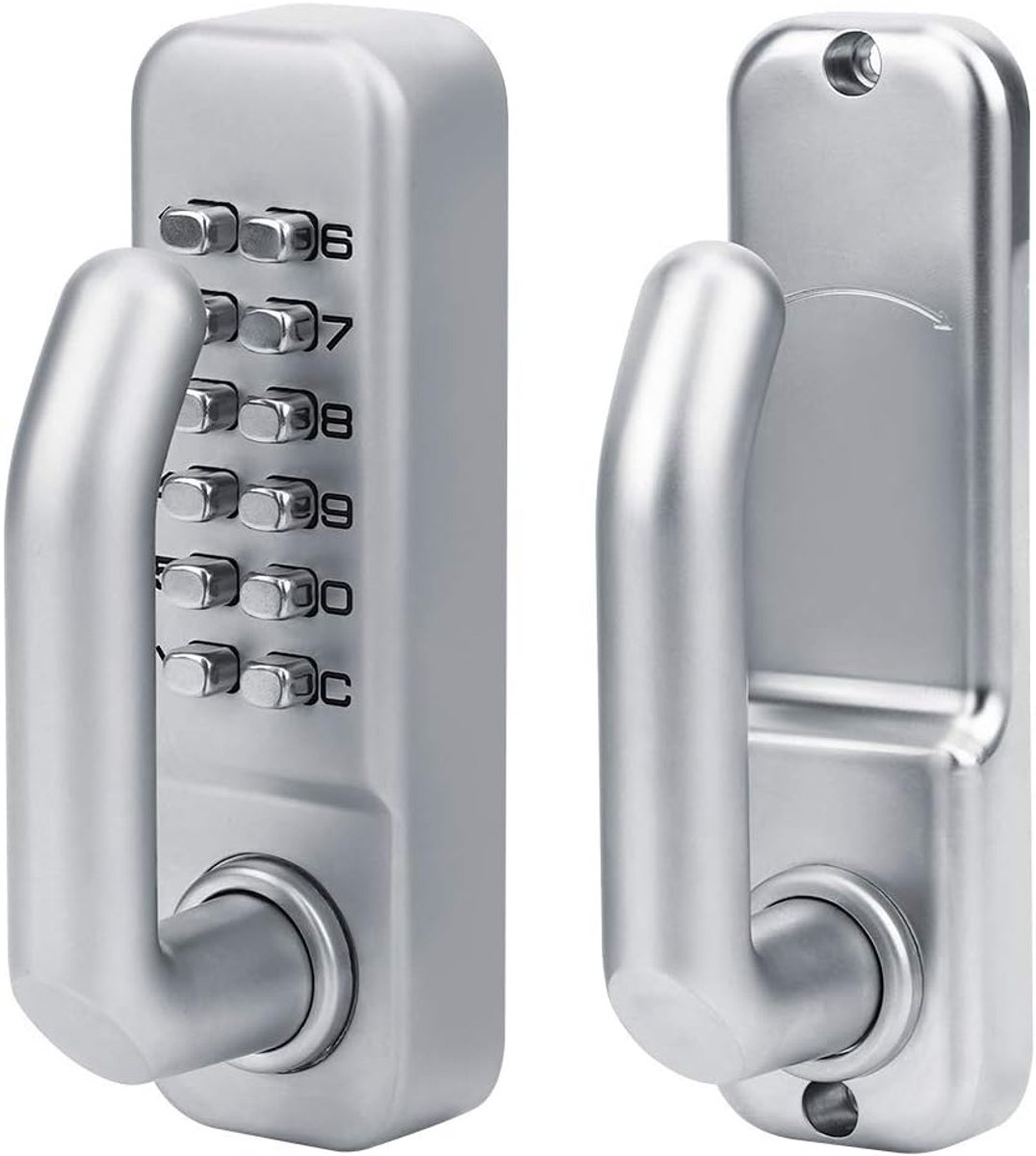SnelShoppen - Mechanisch Combinatieslot voor Kantoor Deur - Waterdicht Wachtwoord Coded Locks voor Beveiliging van Poorten, Parkeerplaatsen, Geschikt