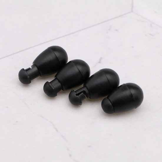 SPHProducts - Quick Change Kralen - Vissen Connector - Ideaal voor Haaklengte - Zwart - Shock Kralen - Multifunctioneel voor Karper Vissen - 50 Stuks van Sphproducts — afbeelding 2