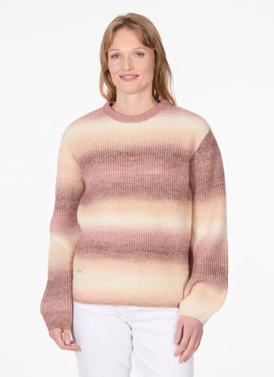 Trui Fifina bordeaux streep gebreid Ragwear - maat XXL