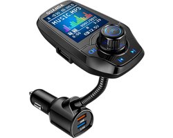 Bluetooth FM Transmitter Auto – 1,8 inch Kleurenscherm, H...