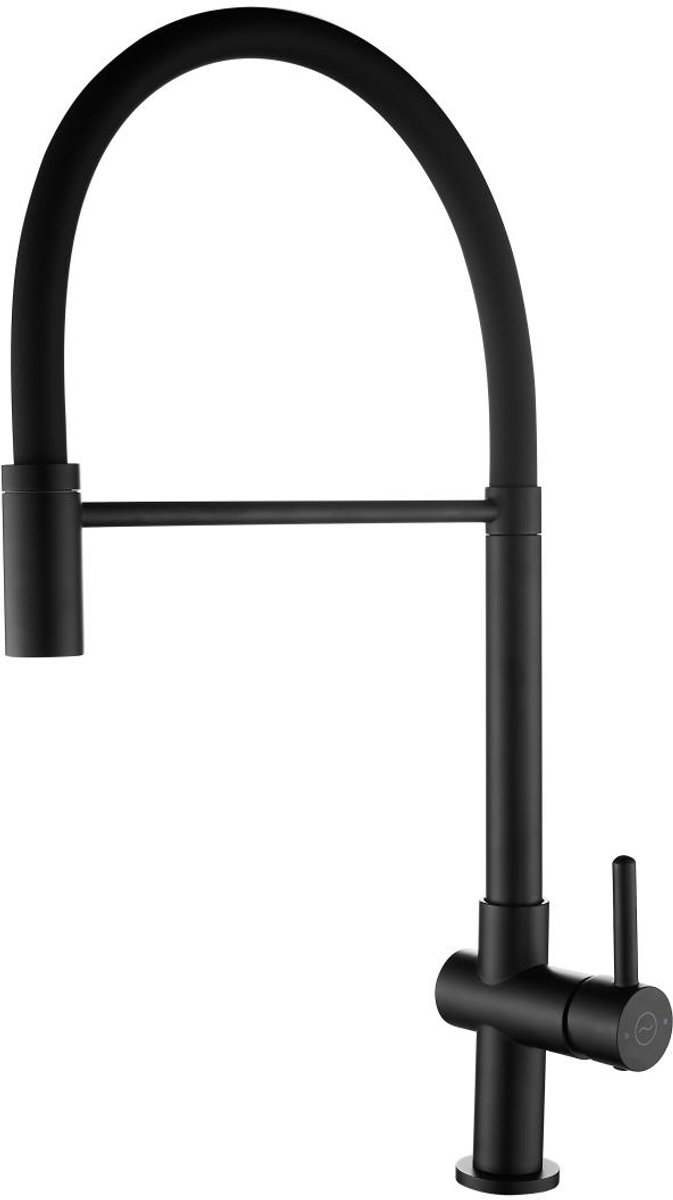 Aquanello Gastro Keukenmengkraan met Flexibele Uitloop Zwart BL-4400-GT