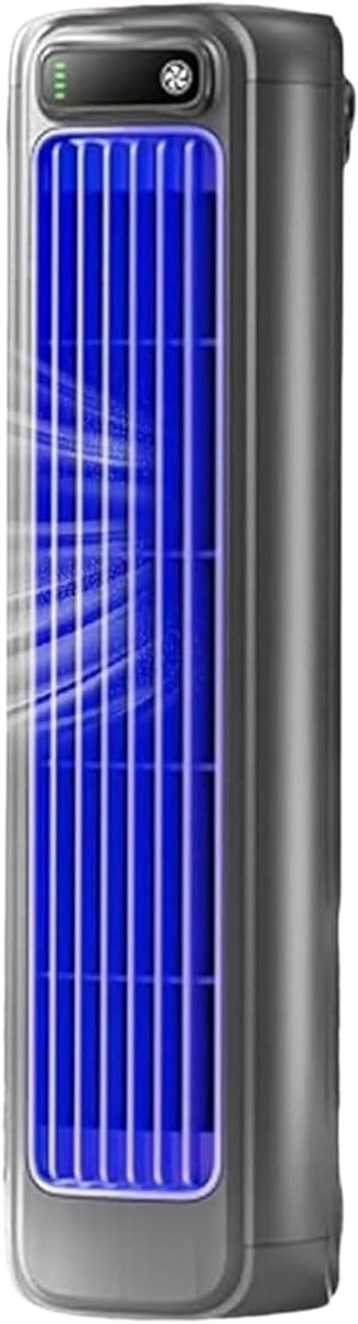 Draagbare Airconditioner - Persoonlijke Koeler - Bureau Koelen - Drie Windsnelheden - 38 cm Hoog - Grijs