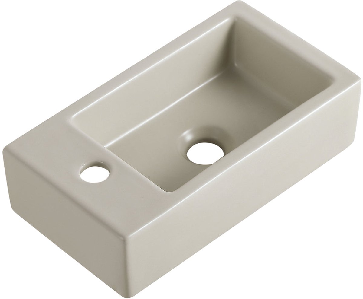 Rhea M fontein links 40 x 22 x 11 cm keramiek beige