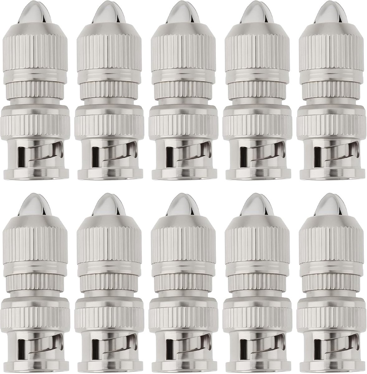 BNC Female Connector 10 stuks - Twist On - Voor coax RG6 RG59 - Betrouwbare installatie - ShopVlot