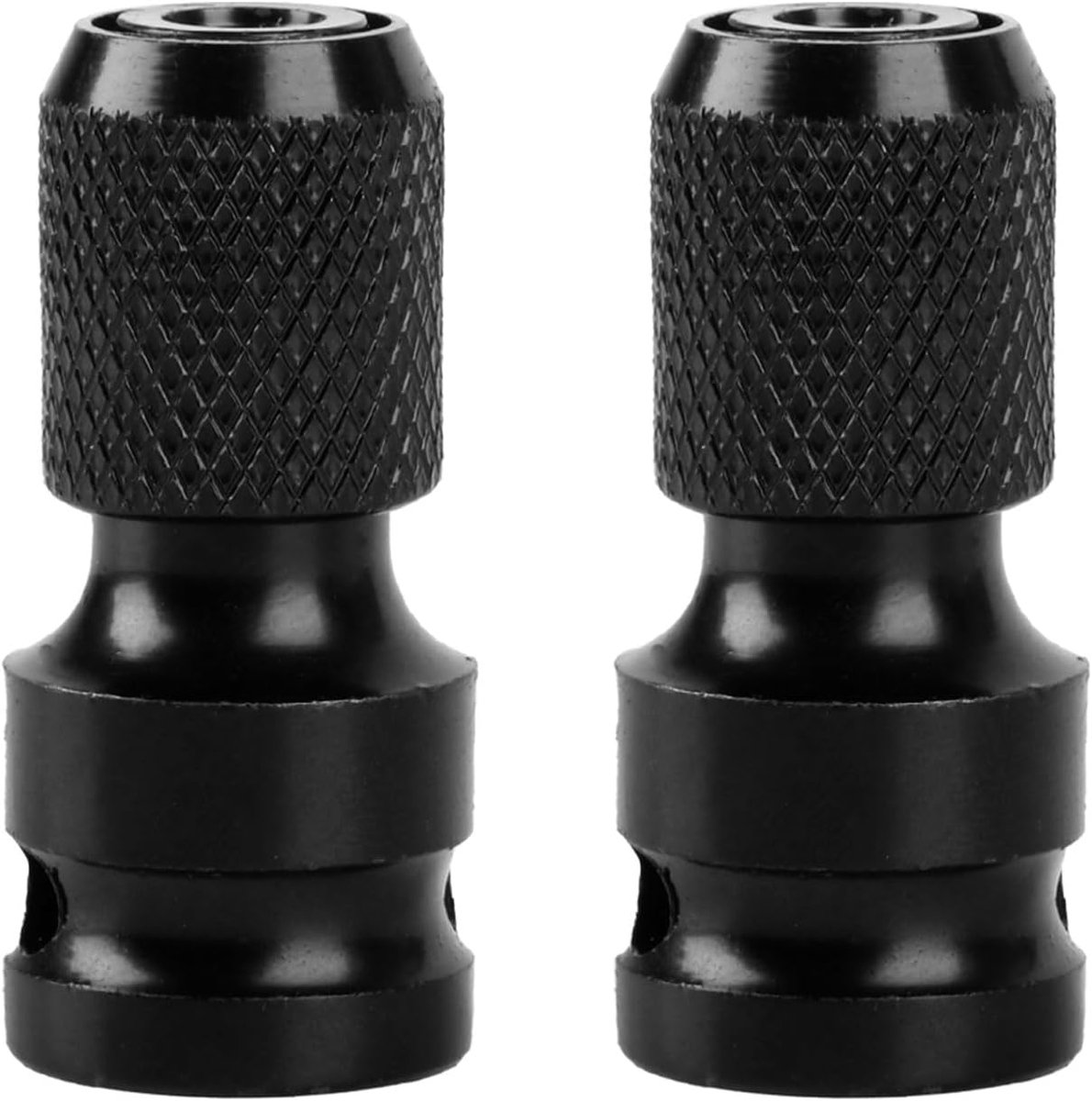 SnelShoppen - 2 Stuks Impact Wrench Adapters, Schroef Bit Adapters, 1/2 Inch Vierkante Aandrijving naar 1/4 Inch Hex Socket Adapter, 1/2 naar 1/4 voor