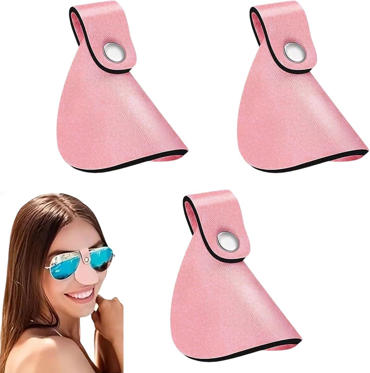 SnelShoppen - Pack van 3 Neusbescherming voor Lenzen, Flexibele Zonnebescherming voor Neus, Sport Zonnebescherming Neus Schild voor Zonnebaden, Fietse