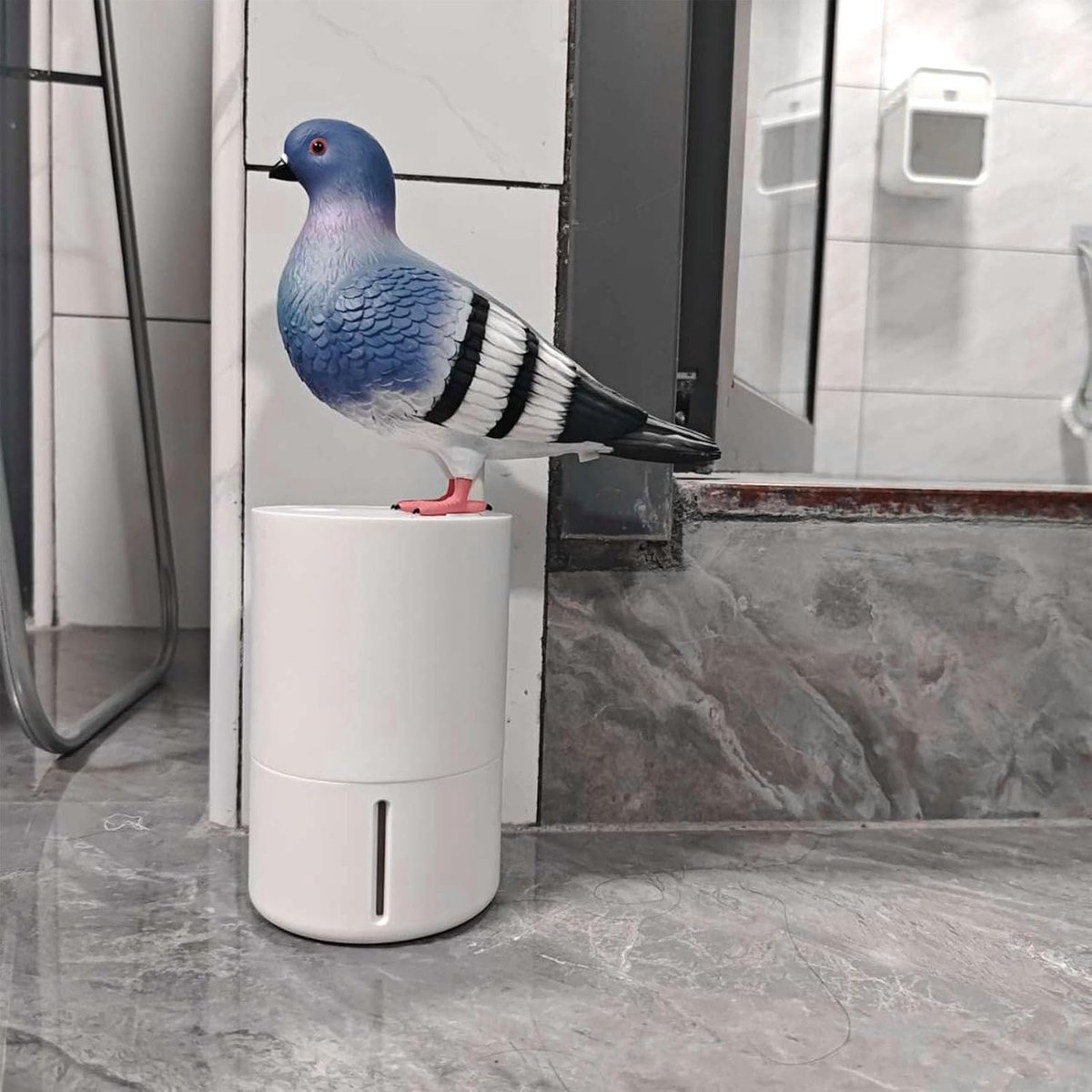 SnelShoppen - Automatische Schuimzeepdispenser - Touchless Zeepdispenser in Vogelvorm - Incl. 4 AA Batterijen - Ideaal voor Keuken en Badkamer