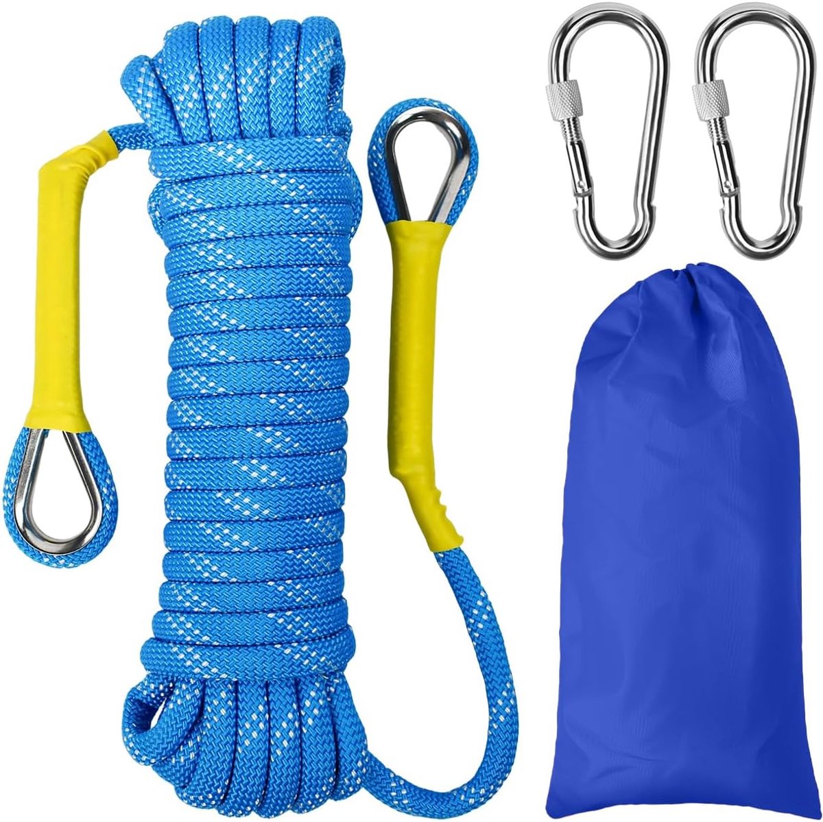 SnelShoppen - 10 Meter Buiten Touw Blauw 8mm - Sterk, Duurzaam, Multifunctioneel Touw voor Kamperen, Tuin, Klussen en Sport