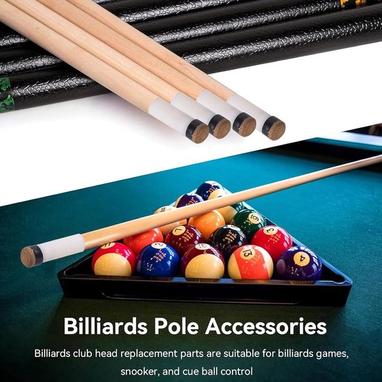 10 Sets of Billiard Cue Thread Tips 10mm Billiard Cue Spare Tips with Plastic Hard Billiard Cue Billiard Stick Tip for - ShopVlot — afbeelding 4