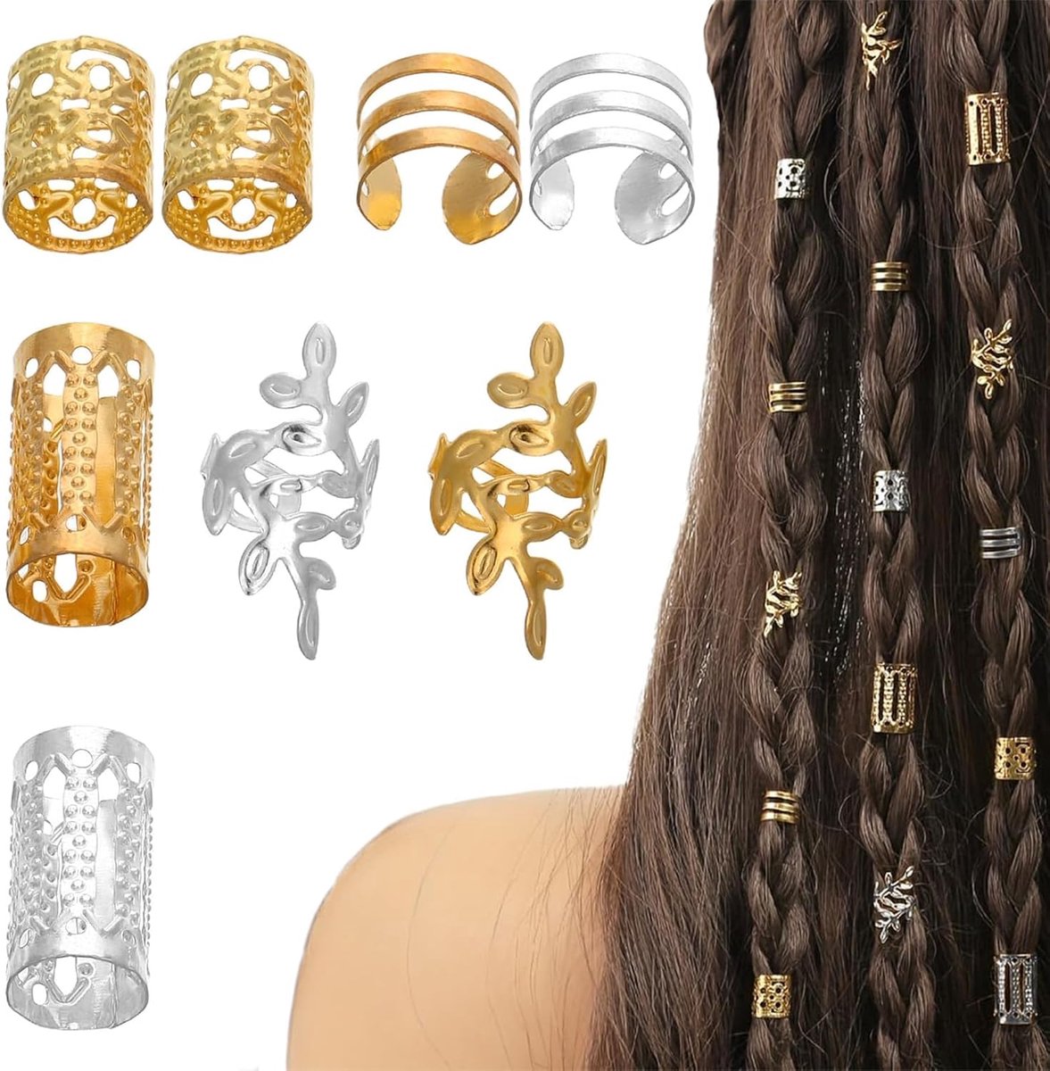 Haaraccessoires 80 Stuks - IJzer in Ins-Stijl - Trendy Haarjuwelen - Creëer Unieke Hairstylen - SnelShoppen