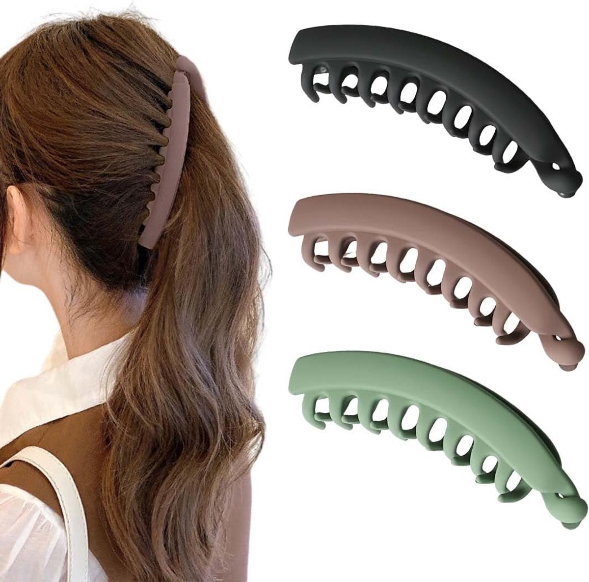 Banana Clip Grote Haarspeld - Vintage Haaraccessoire - Robuuste Grip - Ideaal voor Snelle Styling - ShopVlot