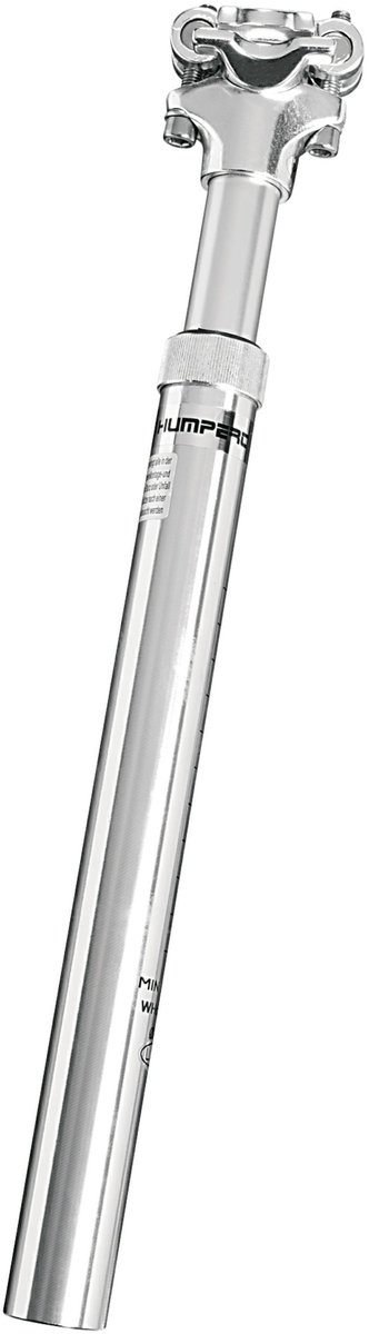 SnelShoppen - Ergotec Zadelpen SP-5.0, 27,2 mm x 350 mm, Aluminium AL6061 T6, Vering, Zilver, Fietsaccessoires voor Comfortabel Fietsen