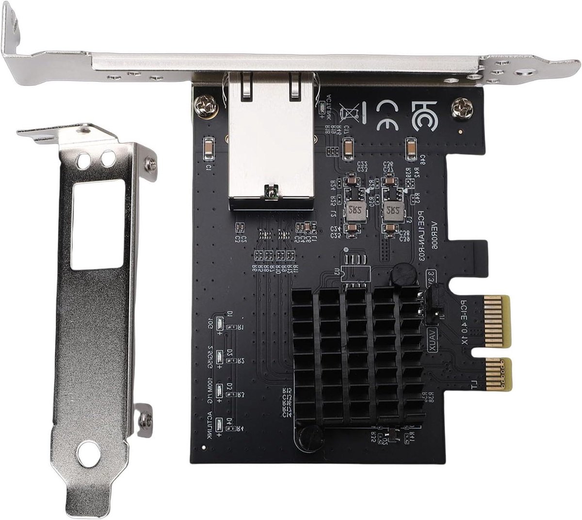 Netwerkkaart - Ethernet Adapter - Snelle Internetverbinding - PCIe 4.0 Interface - 10 Gbps - Zwart