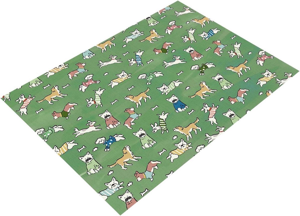 Koelmat Hond - Hondenmat Koel - Hitte Bestrijden - Direct Verkoelend Effect - 70x50 cm - Groen