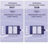 Kalpa 6217-27-28 170 x 95 mm Personal Agendabinder Vulling Week NL EN 2027 2028