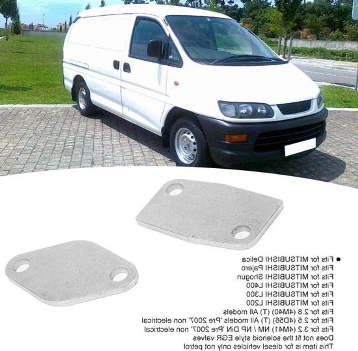 EGR Klep Blindplaat en Verwijderingskit voor Mitsubishi Delica en Pajero - EGR Blokkering, Motorprestaties Verbeteren, Emissies Verminderen