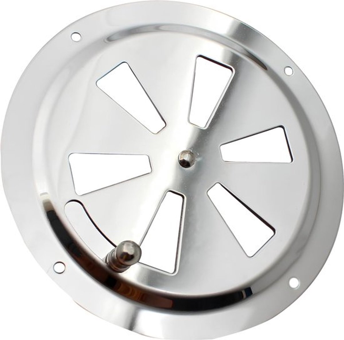 Ronde Ventilatierooster Afdekking van Premium Roestvrij Staal - 5 Inch Diameter - Verstelbaar - Boot & Voertuig Accessoires