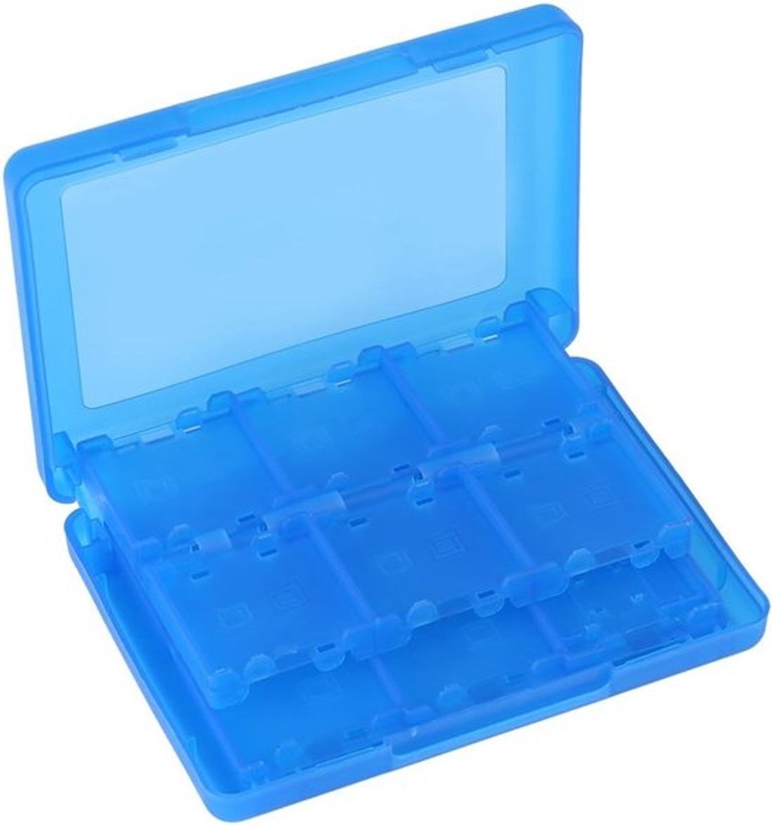 Opslagdoos voor geheugenkaarten voor 3DS, DSL en DSI - Blauw, modern ontwerp, duurzaam en compact