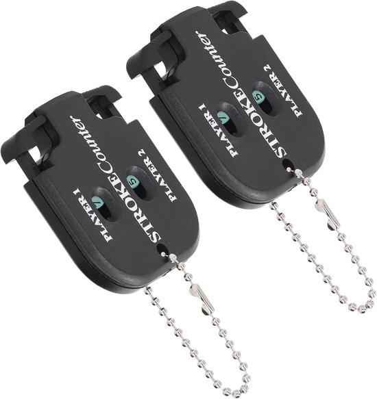SnelShoppen - Compteur De Golf Score Telling Mini Scorecounter Keychain - 2 Stuks Draagbaar Golf Scorebord en Timer - Ideaal Voor Sporten, Golf, Petan van Snelshoppen — afbeelding 2