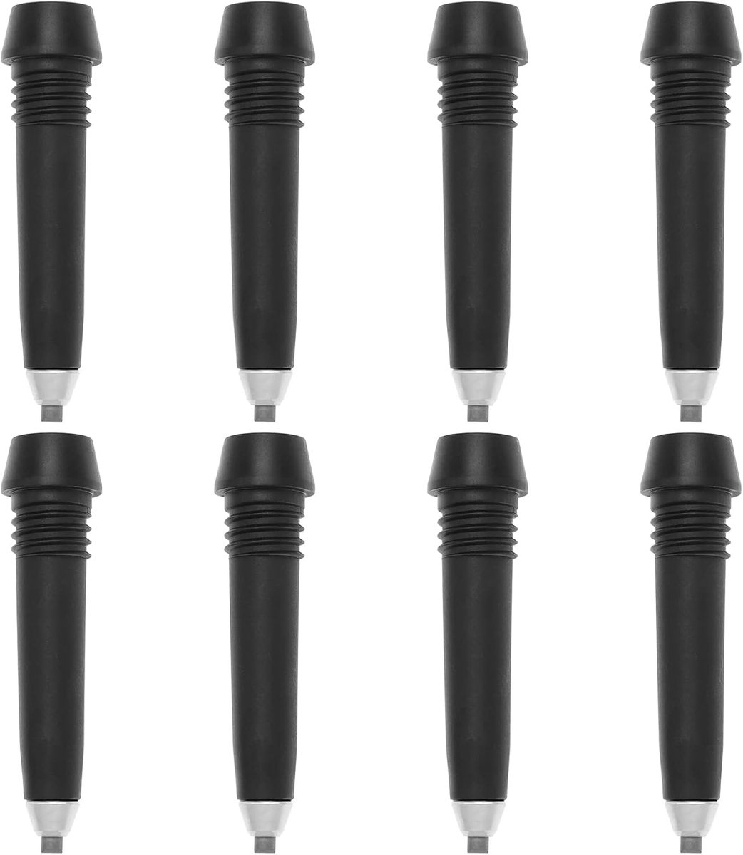 SnelShoppen - 8 Stuks Carbon Staal Tungsten Alpine Wandelschoenen Draagbare Trekkingstokken voor Nordic Walking Alpenstock