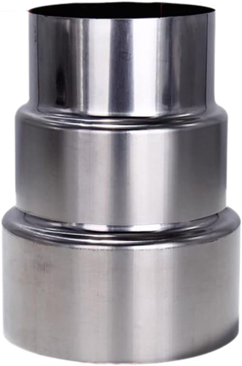 SnelShoppen - RVS Flue Liner Reducer Ø100mm/Ø70mm - Rookafvoerpijp Adapter voor Schoorsteen en Houtkachel - Duurzaam en Betrouwbaar