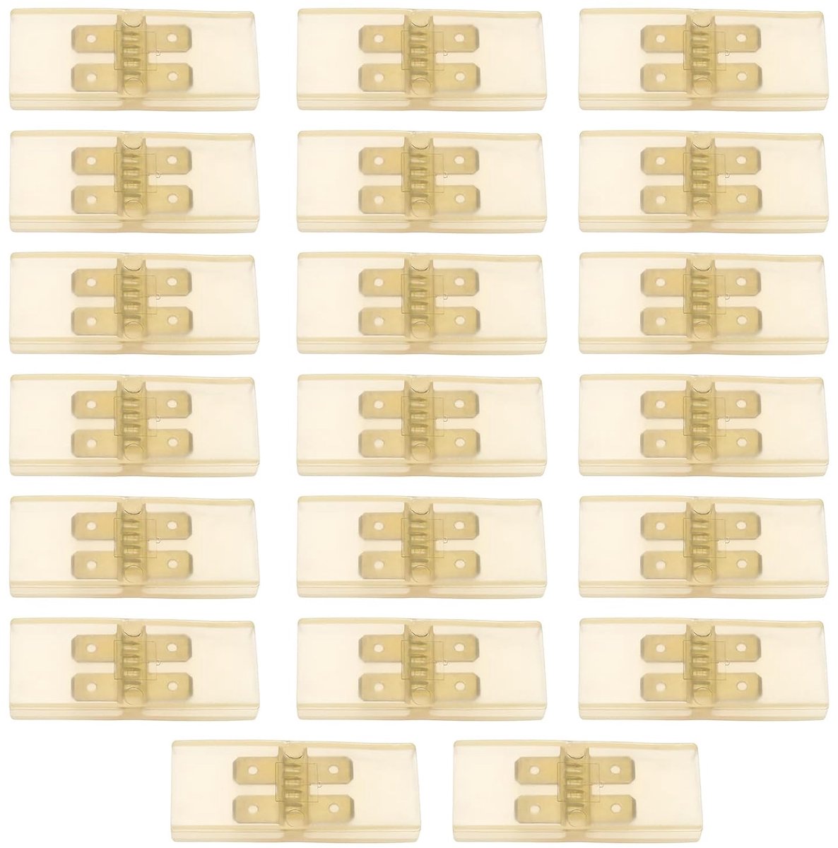 SnelShoppen - 20 Sets 6.3mm Bladterminal met Isolerende Hoezen - In-line Verbinding voor Lucar Aansluitingen - Hoogwaardige Elektrische Accessoires -