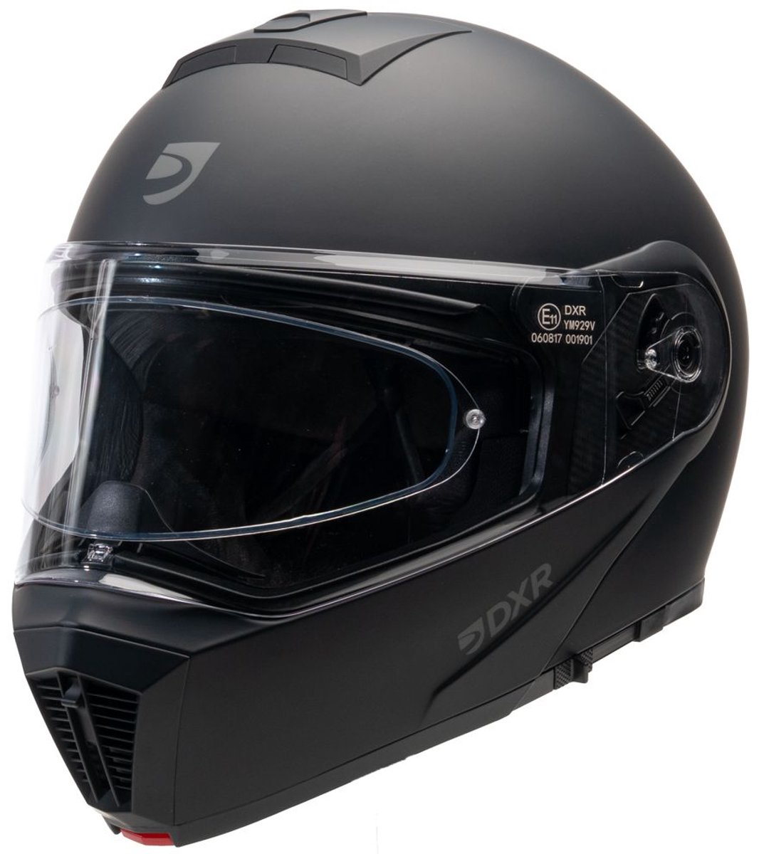 MOTOBLOUZ STORM Systeemhelm - Motorhelm ECE 22.06 Gekeurd - Scooterhelm & Brommerhelm - Heren & Dames - Zwart - XS