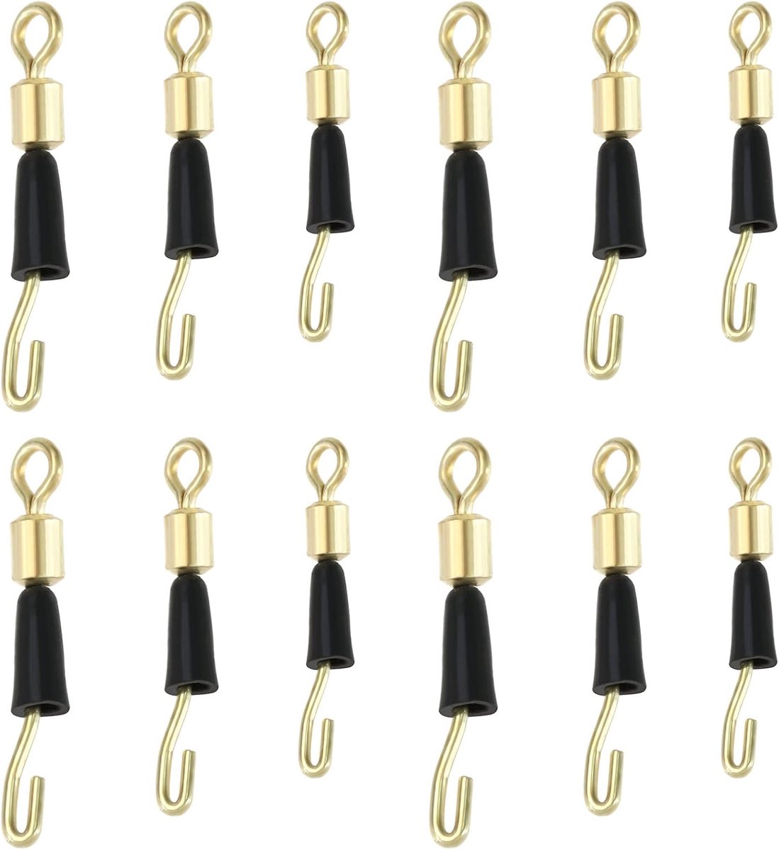 SnelShoppen - 150-delige Snelle Veranderingen Haaklengte Wervel Rvs Kogelring Vissen Accessoires tot 15kg - Vissen Gereedschap voor Sportvissen