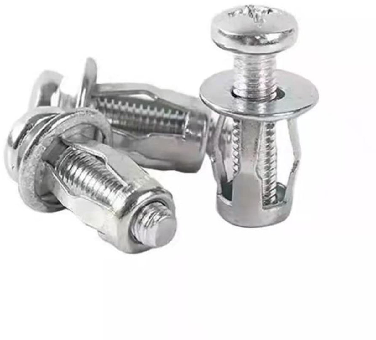 SnelShoppen - 10 stuks Metalen Holle Wandankers, M5 Metalen Bladschoeven, Holle Metalen Wandmoeren voor Jack/Auto, Ideaal voor Diverse Toepassingen