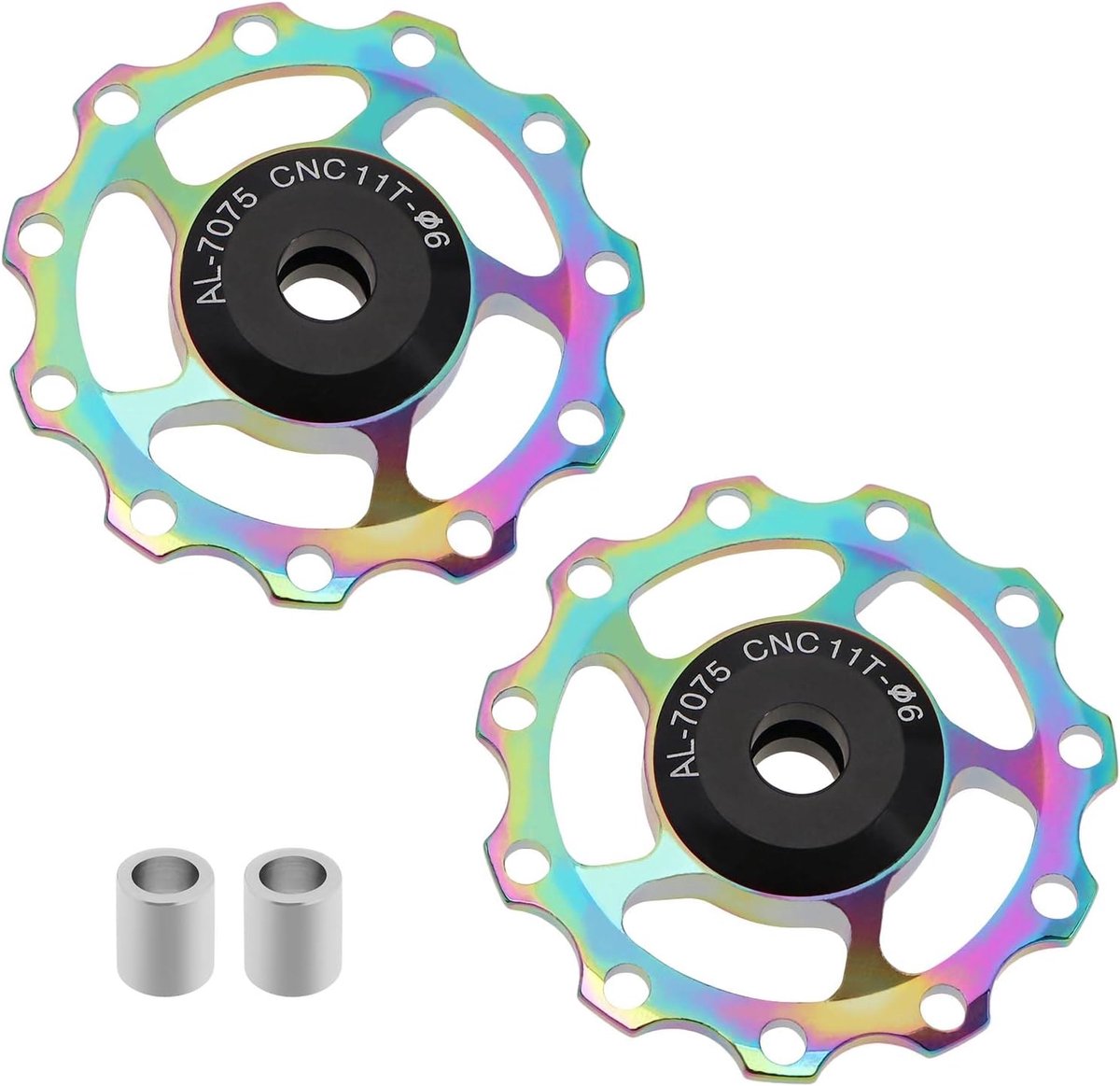 Fiets achterderailleur katrol 11T - Aluminium gids wiel - Duurzaam en lichtgewicht - Vermindert weerstand - ShopVlot