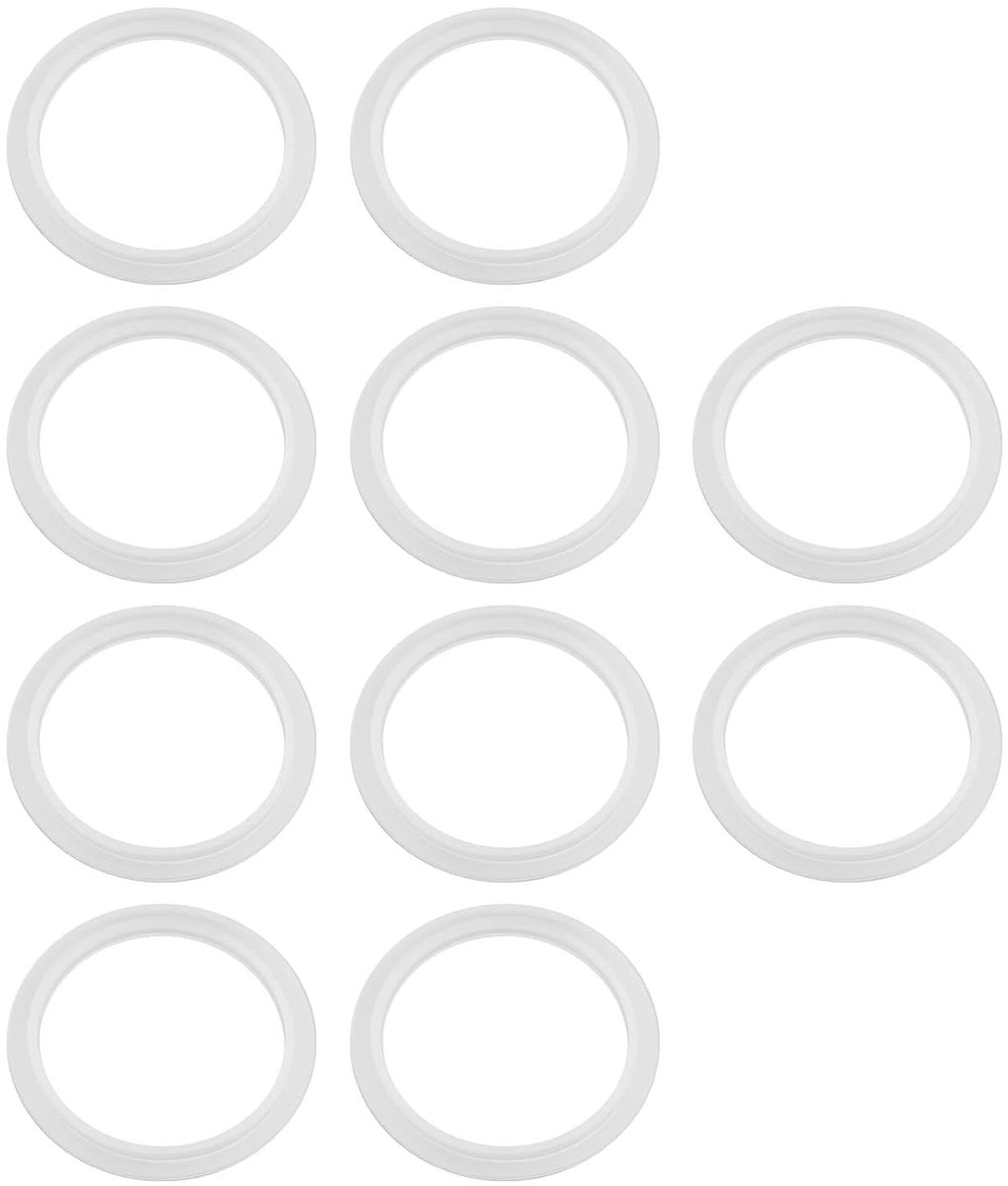 O-Ringen voor wastafelstop - transparant silicone - 34mm ID, 43mm OD - universeel voor afvoerplug - ShopVlot