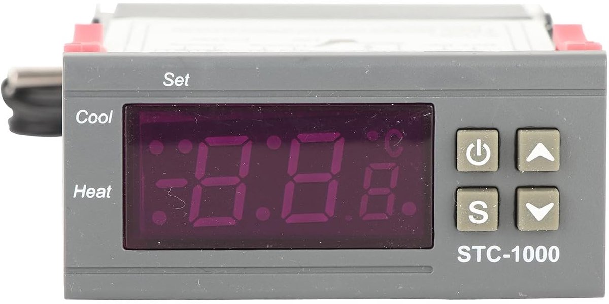 SnelShoppen - Digitale Temperatuur Controller STC-1000 Thermostaat voor Koeling en Verwarming met Sensor voor Koelkast en Fermenter (12V)