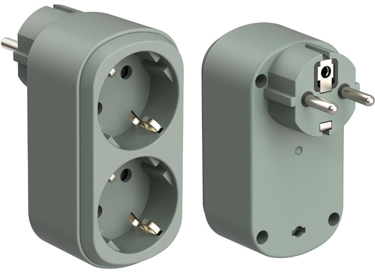 ApexArte® Stopcontactadapter - Dubbele stekker - Meerdere apparaten
