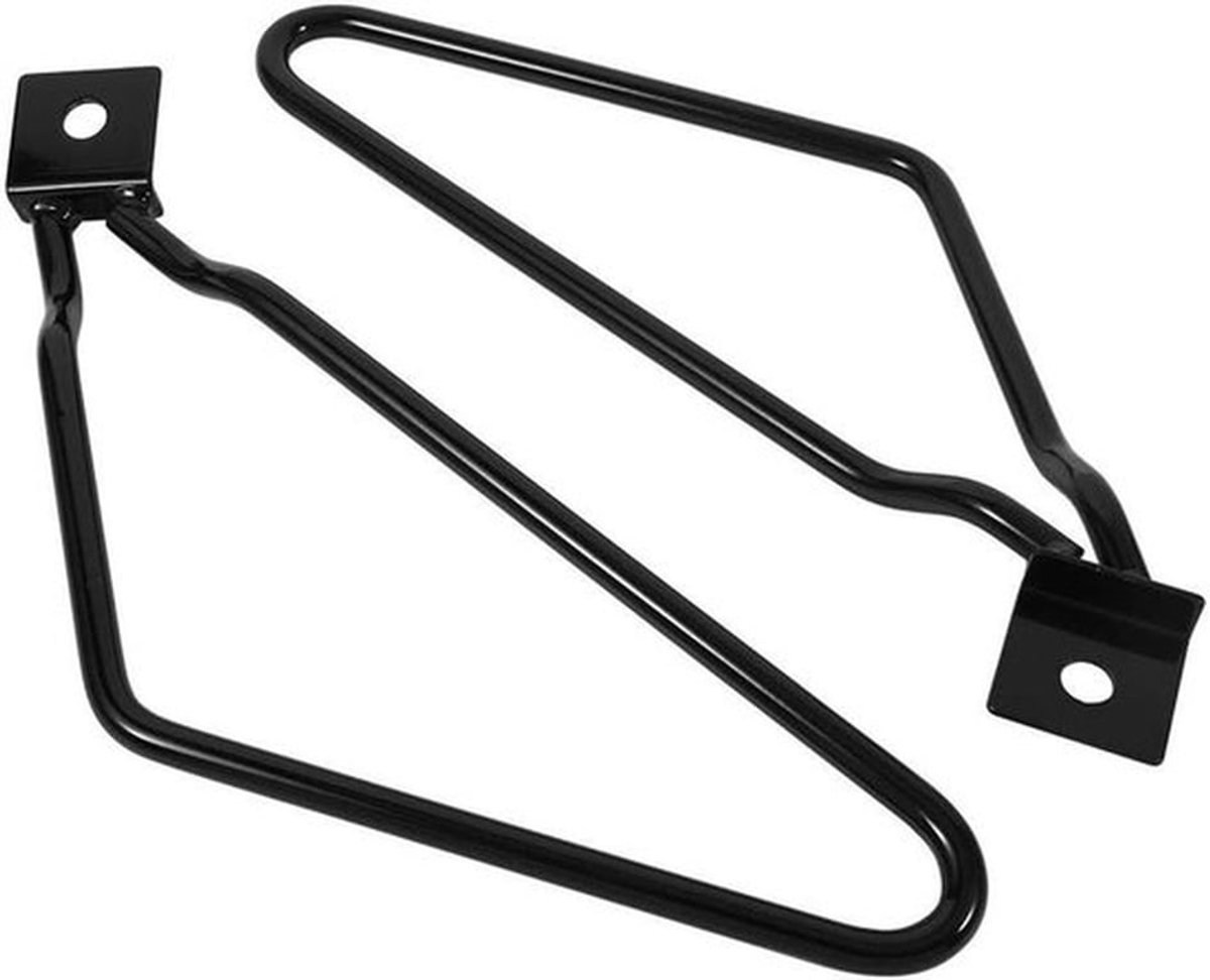 Beschermende Beugel voor Motorfiets - 2x Stevige Steunen voor Zijkoffers - Geschikt voor XL883, 1200, HD1450, 1584 (Zwart)