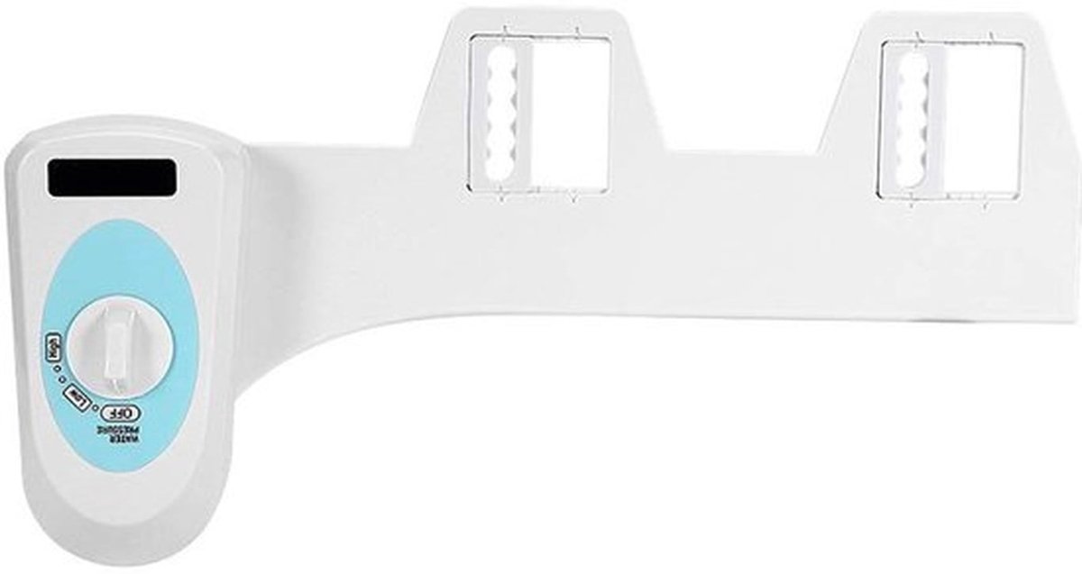 Bidet-opzetstuk Ultraslank - Bidet-douche - Verstelbare Waterdruk - Zelfreinigende Sproeikop - Hygiënisch Alternatief - Afmetingen 44 x 18,5 cm