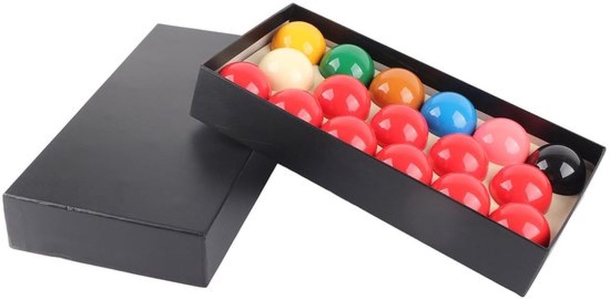 Snooker Ballenset 17 Stuks - Hars Composietmateriaal - 2,1 Inch - Nauwkeurige Rondheid - Stabiliteit en Balans - Geschikt voor Wedstrijden - Biljartballen