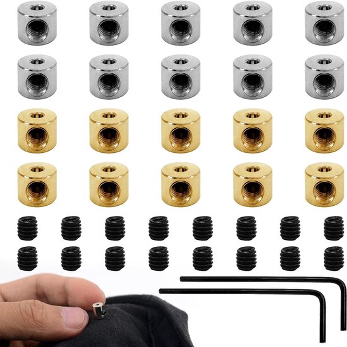 Vervangende Pin Backs Set van 20 Stuks, Locking Clasp voor Badges, Hoeden en Riemen, Inclusief 2 Sleutels, Zilverkleurig, 9 x 6 mm, Ideaal voor Uniformen en Accessoires